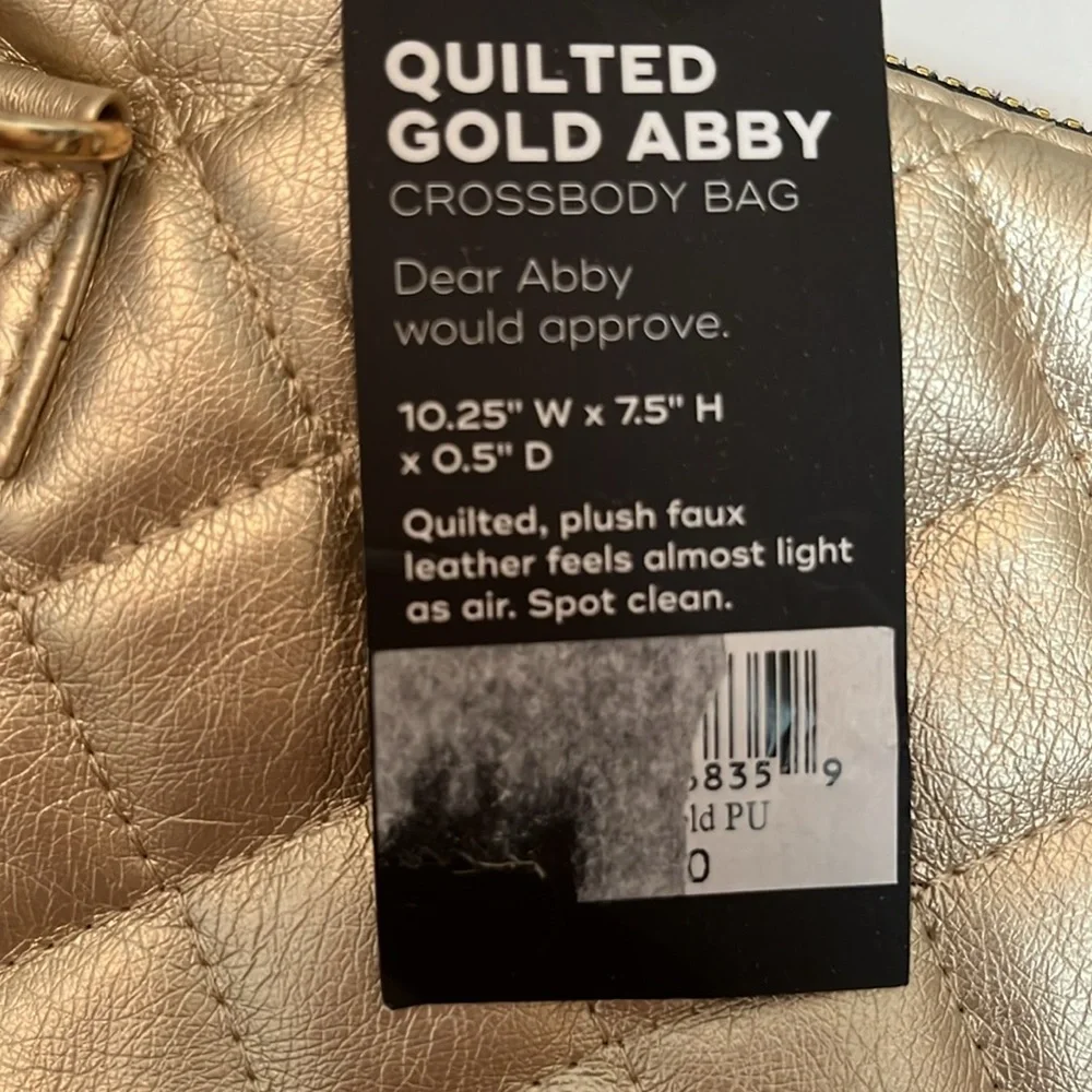 Scout Metallic Gold Quilted Abby Crossbody NWT - Picture 2 of 8